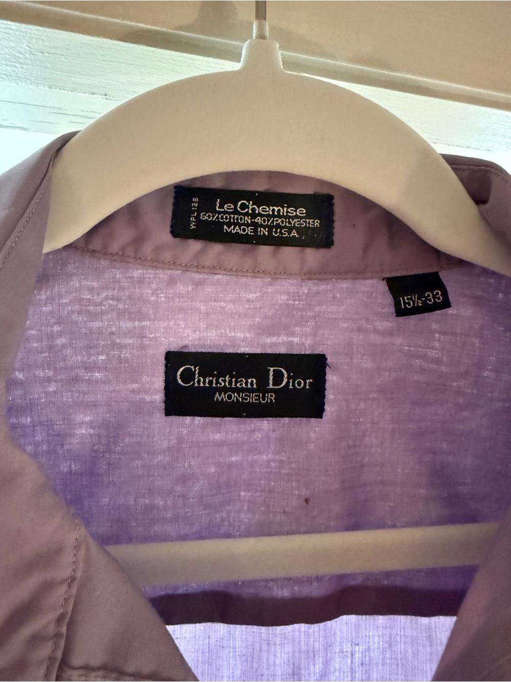 Christian Dior Monsieur Lavender Button-Down Shirt